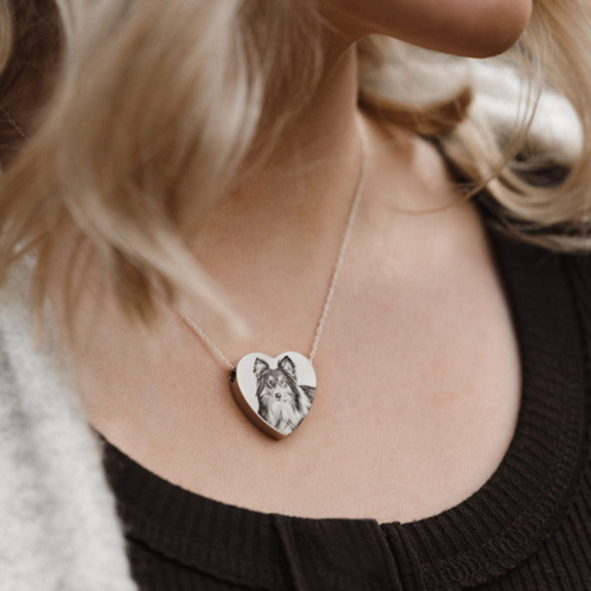 Pet Memorial Heart Pendant