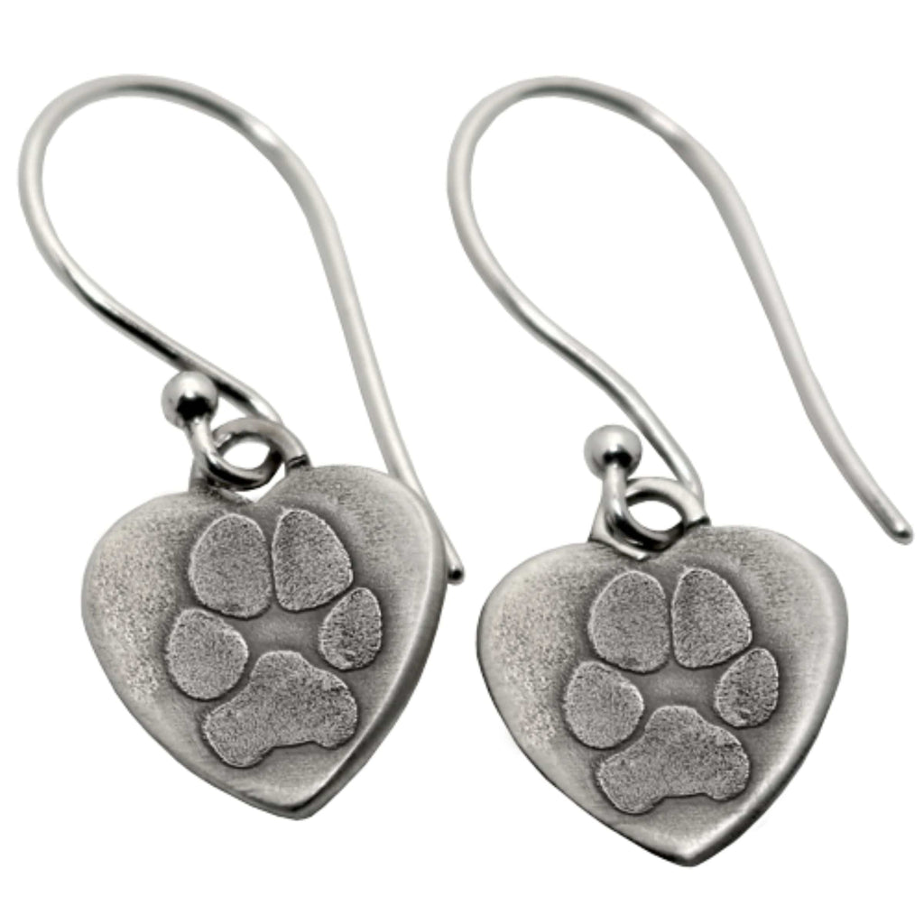 Paw Nose Print Engraved Earrings