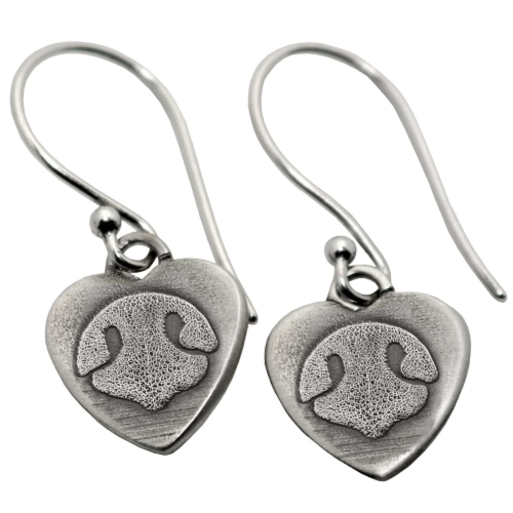 Paw Nose Print Engraved Earrings
