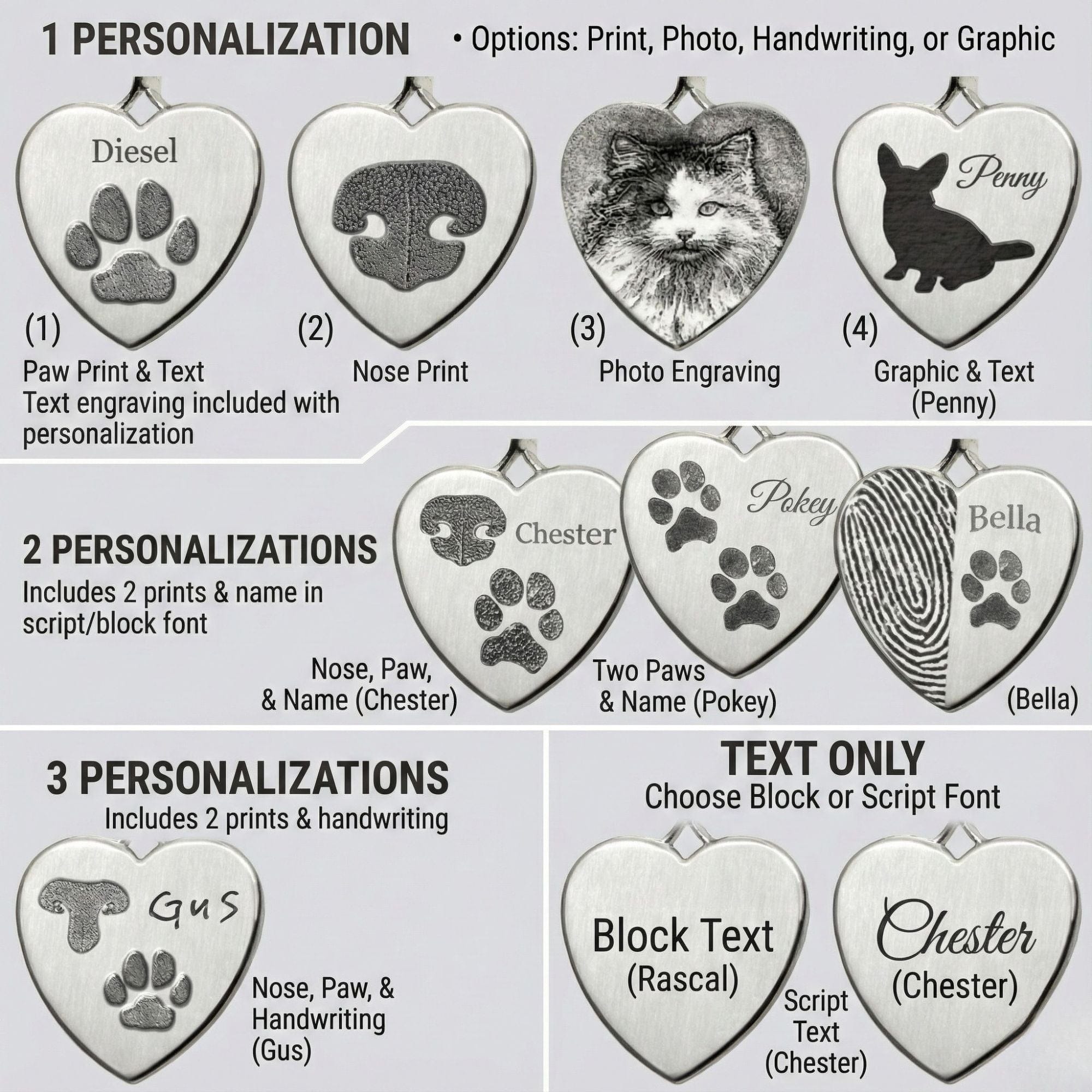 Pet Memorial Heart Pendant