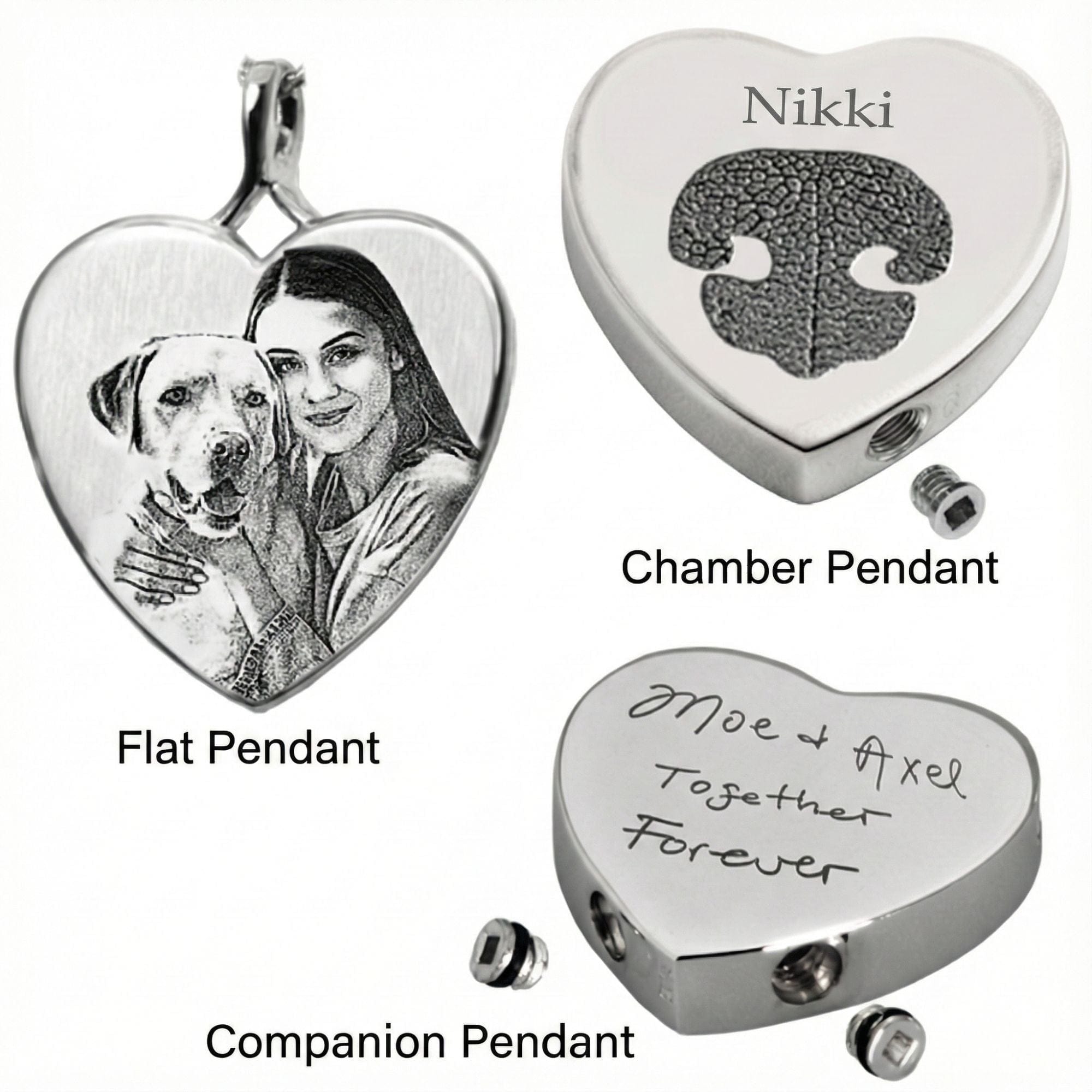Pet Memorial Heart Pendant