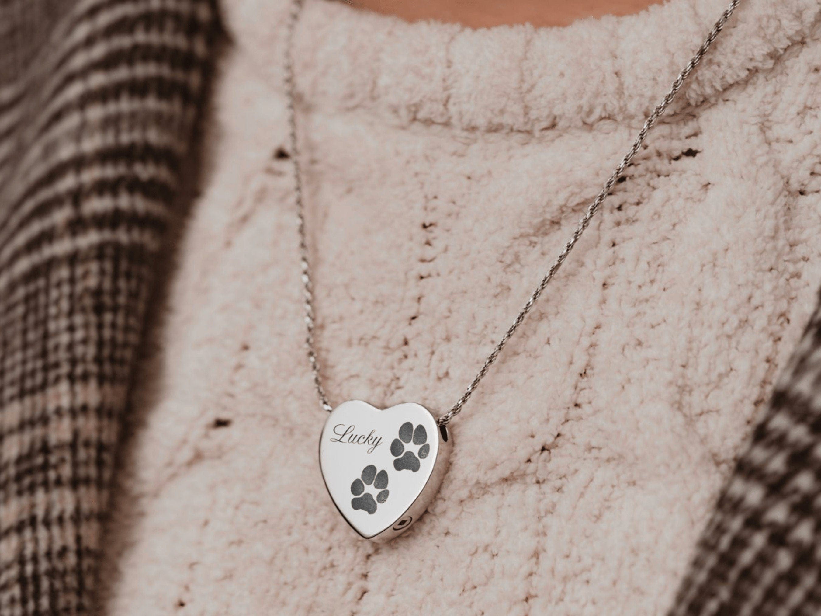 Pet Memorial Necklace Ashes, Pet Memorial Necklace Locket, Pet Memorial Jewelry Pendant Necklace,Urn Necklace, Cremation Necklace, Pet Ashes